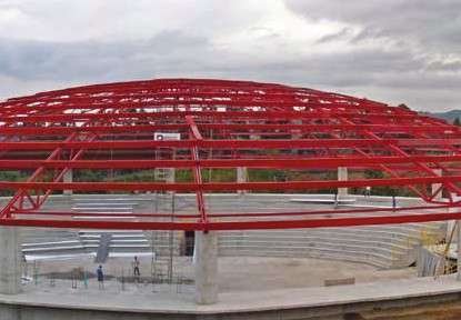 Coliseo de Circasia, Circasia, Quindío: estructura metálica de GVS Construcciones